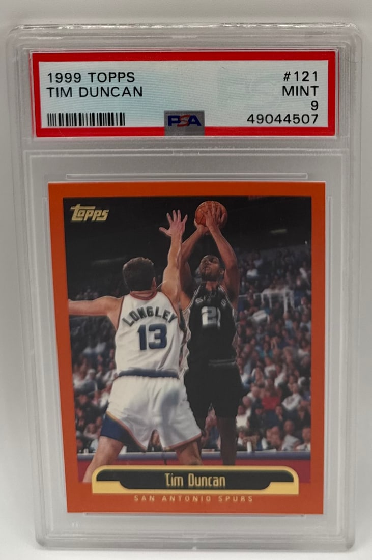Tim Duncan 1999 Topps Basketball #121 – PSA 9 (1 of 2)