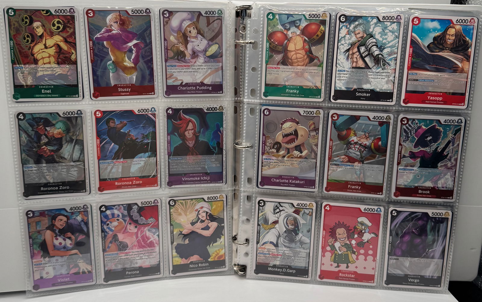 One Piece Card Game Binder Lot - High-Value SRs & Rares - Near Mint (1 of 5)