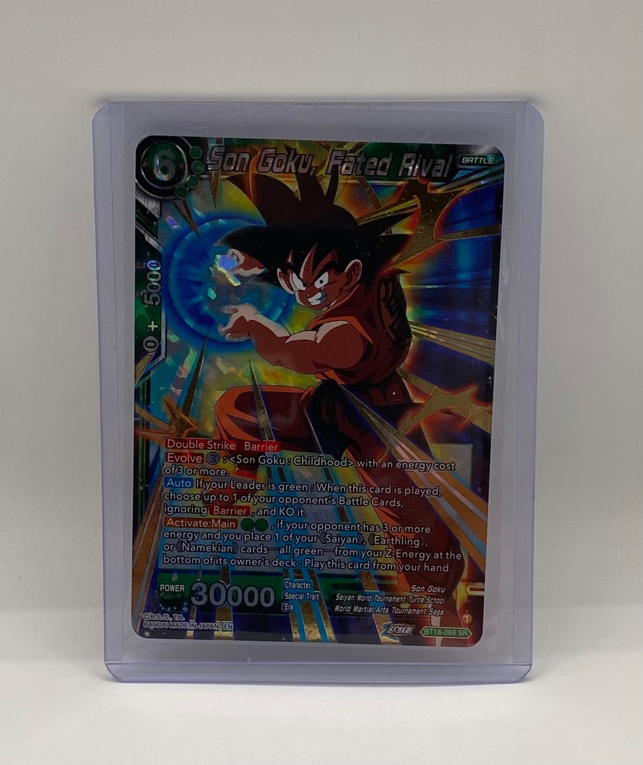 Son Goku, Fated Rival Super Rare & Super 17, Onyx Lightning Cards (1 of 2)
