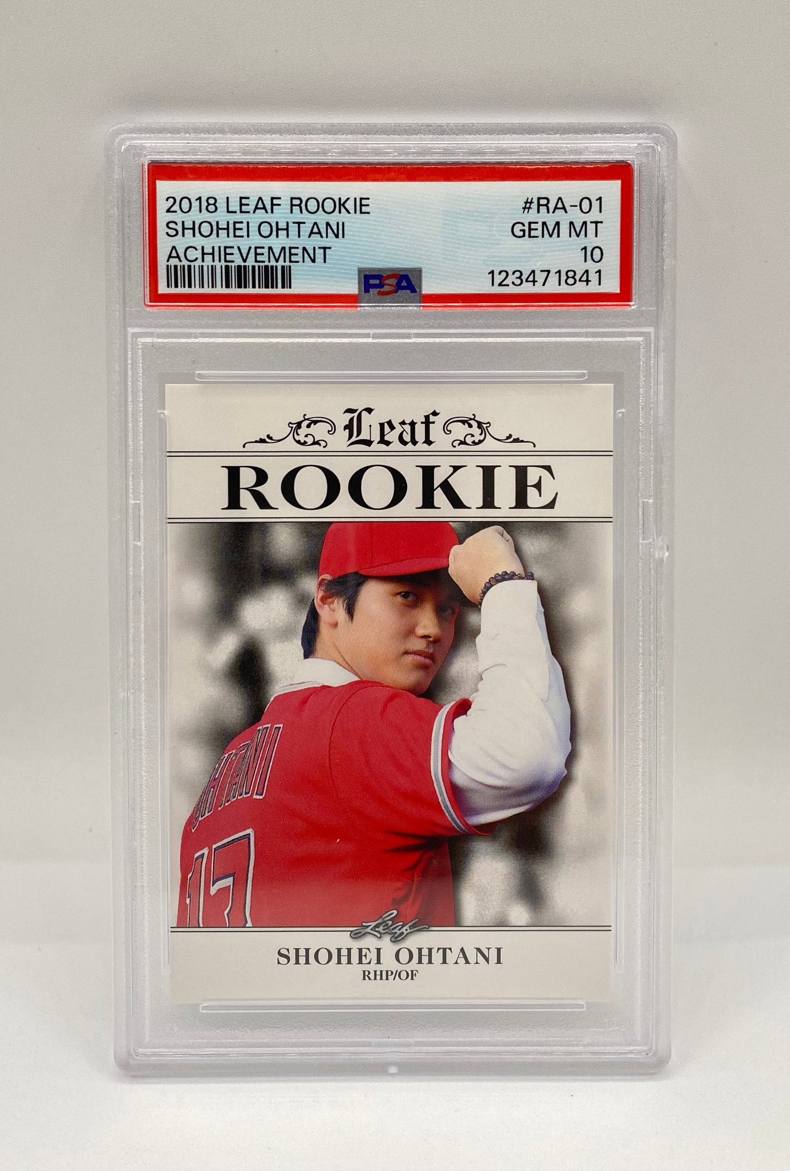 Shohei Ohtani 2018 Leaf Rookie Achievement (1 of 2)