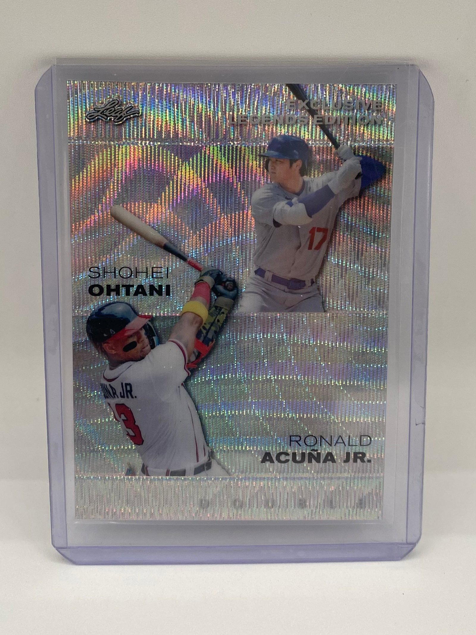 2023 Leaf Exclusive Legends Edition Shohei Ohtani & Ronald Acuna Jr. Dual Card 11/25 (1 of 2)