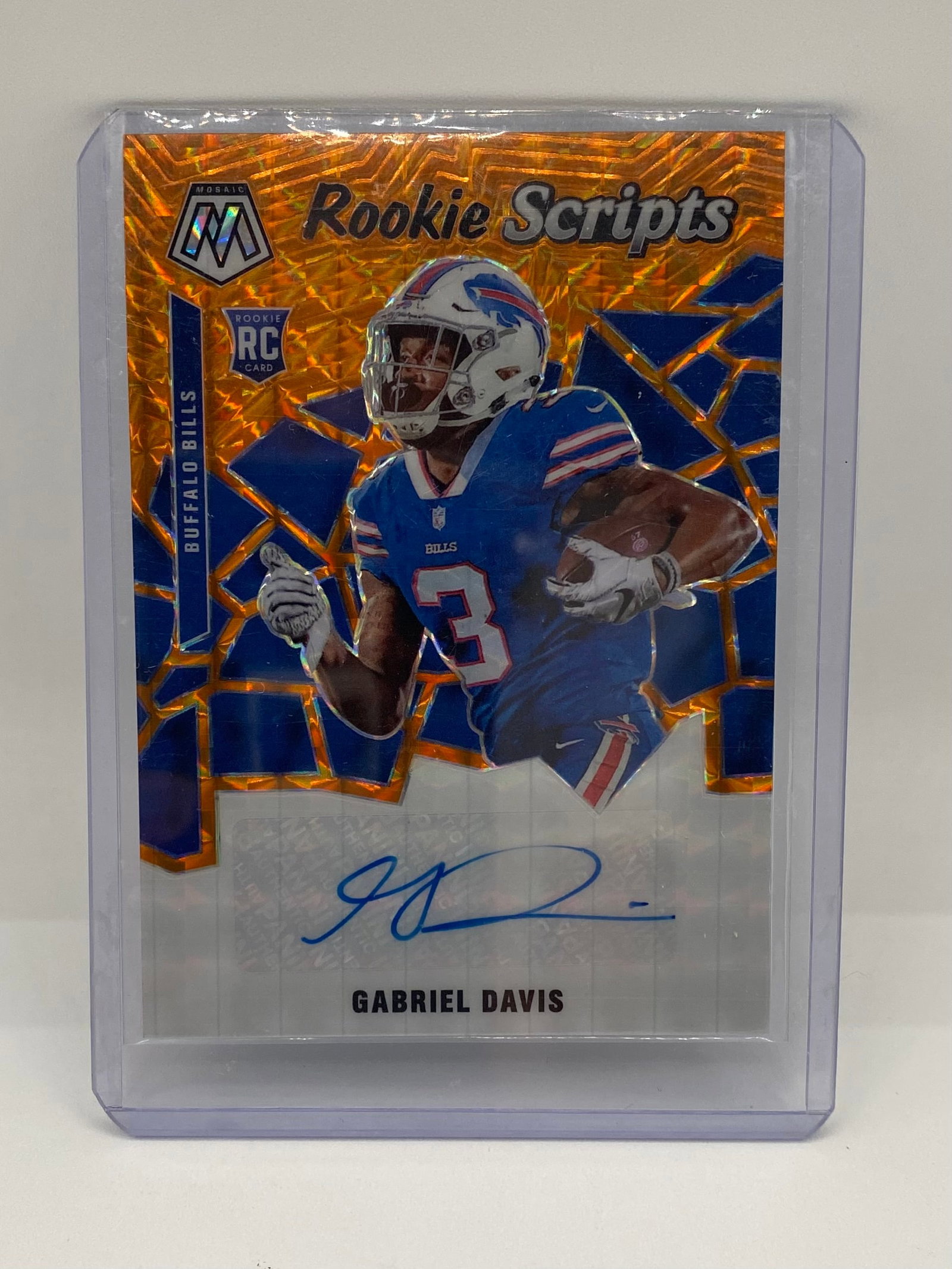 2020 Panini Mosaic Gabriel Davis Rookie Scripts Autograph (1 of 2)