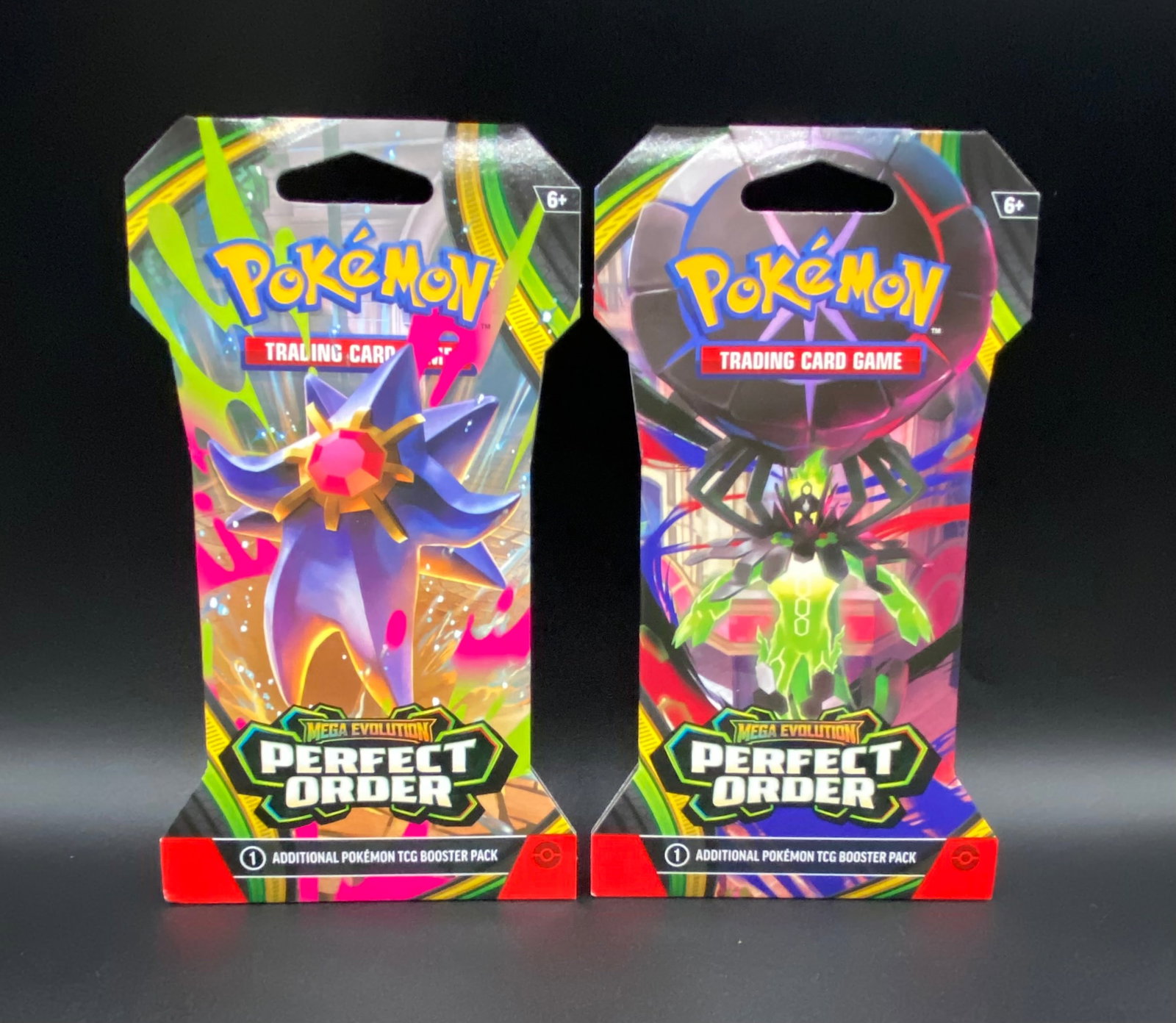 Set of (2) "Mega Evolution: Perfect Order" Booster Card Packs - Starmie & Zygarde (1 of 1)