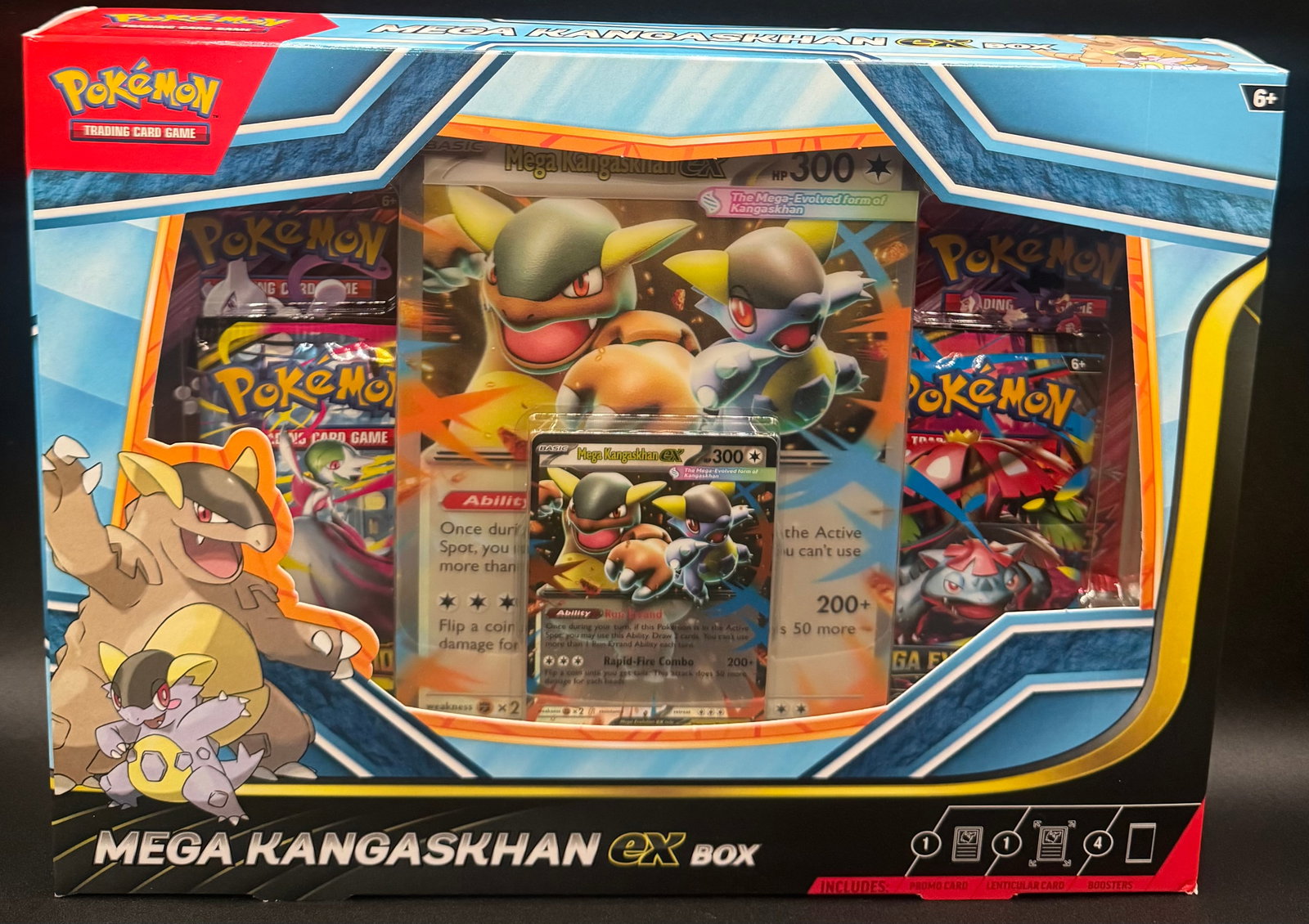 Pokémon TCG: Mega Kangaskhan ex Box – Factory Sealed w/ Lenticular Promo (1 of 2)