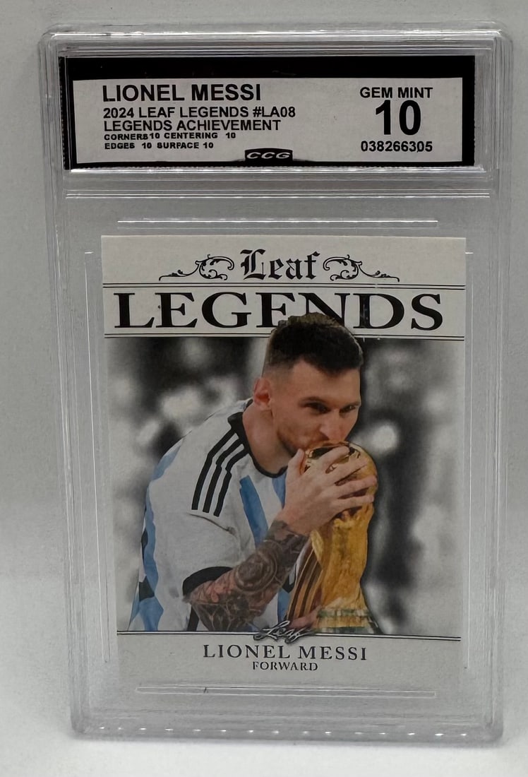 2024 Leaf Legends Lionel Messi Achievement (1 of 2)