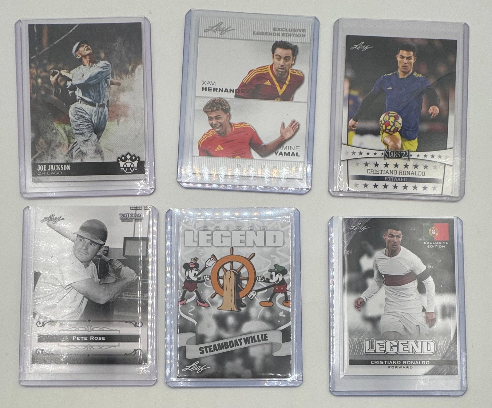 Cristiano Ronaldo, Mickey, Joe Jackson & Lamont Yamal Cards (1 of 2)