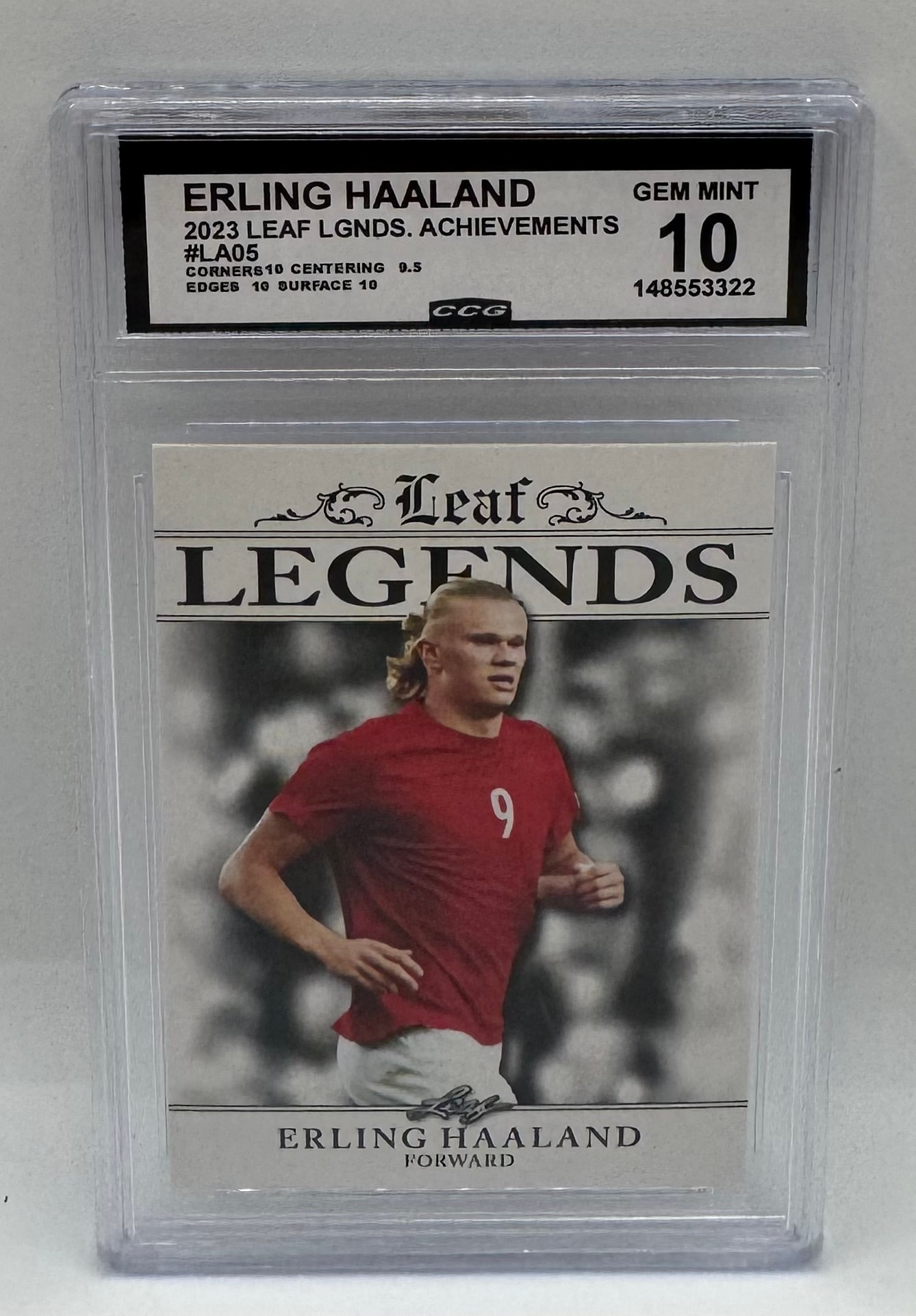 2023 Leaf Legends Erling Haaland Achievement (1 of 2)