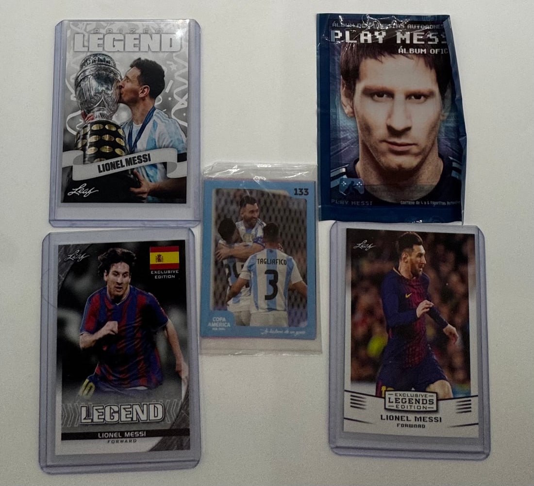 Lionel Messi 5-Card Collector’s Lot - Including Prized Legend (1 of 1)