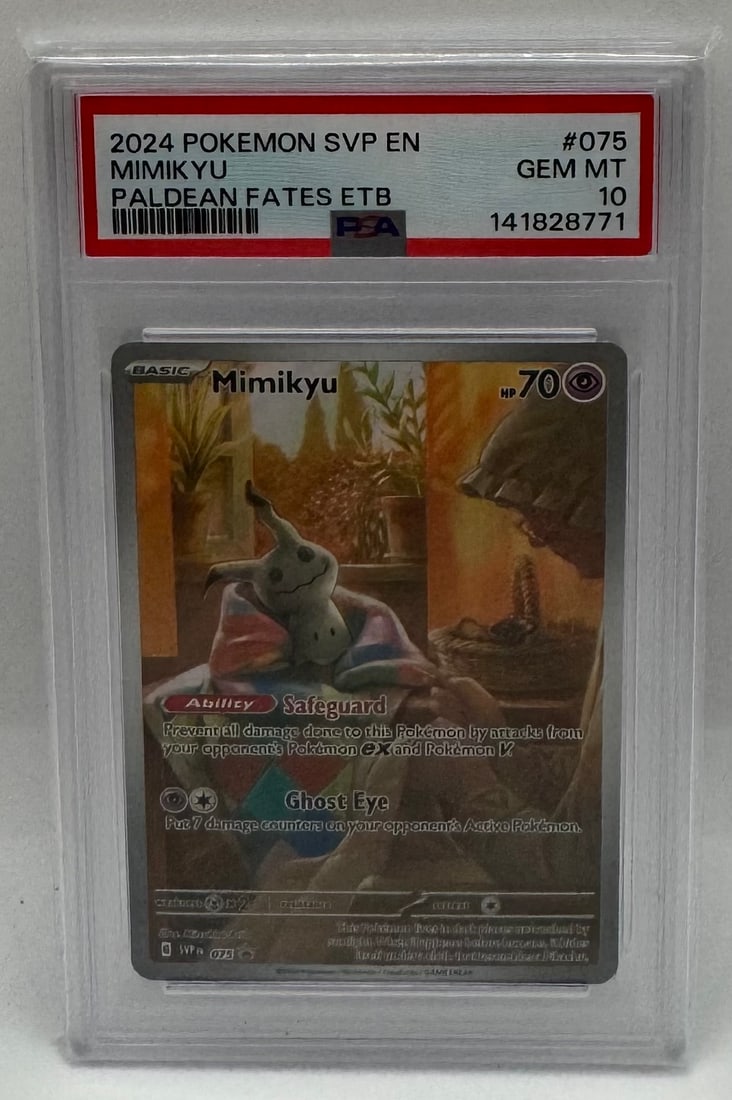 2024 Pokémon Mimikyu Paldean Fates ETB Promo PSA 10 (1 of 2)