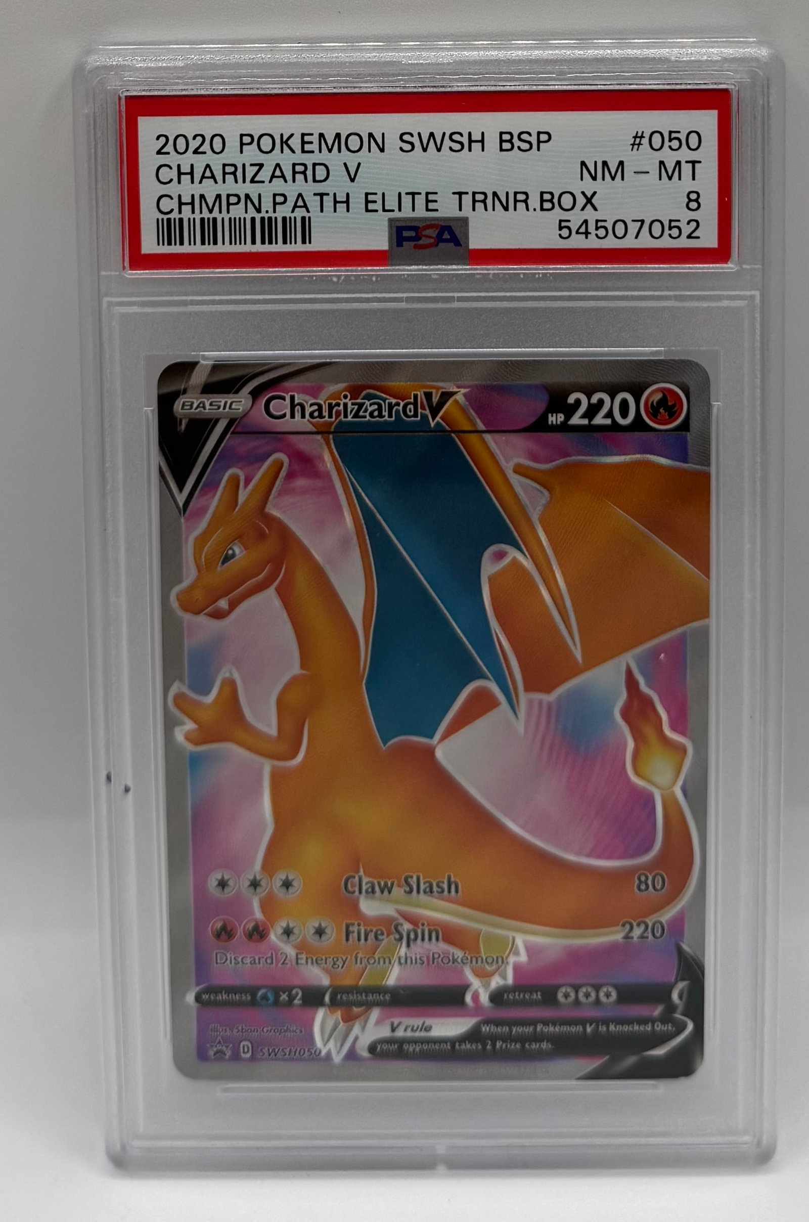 2020 Pokémon SWSH BSP Charizard V Champion's Path ETB Promo (1 of 2)