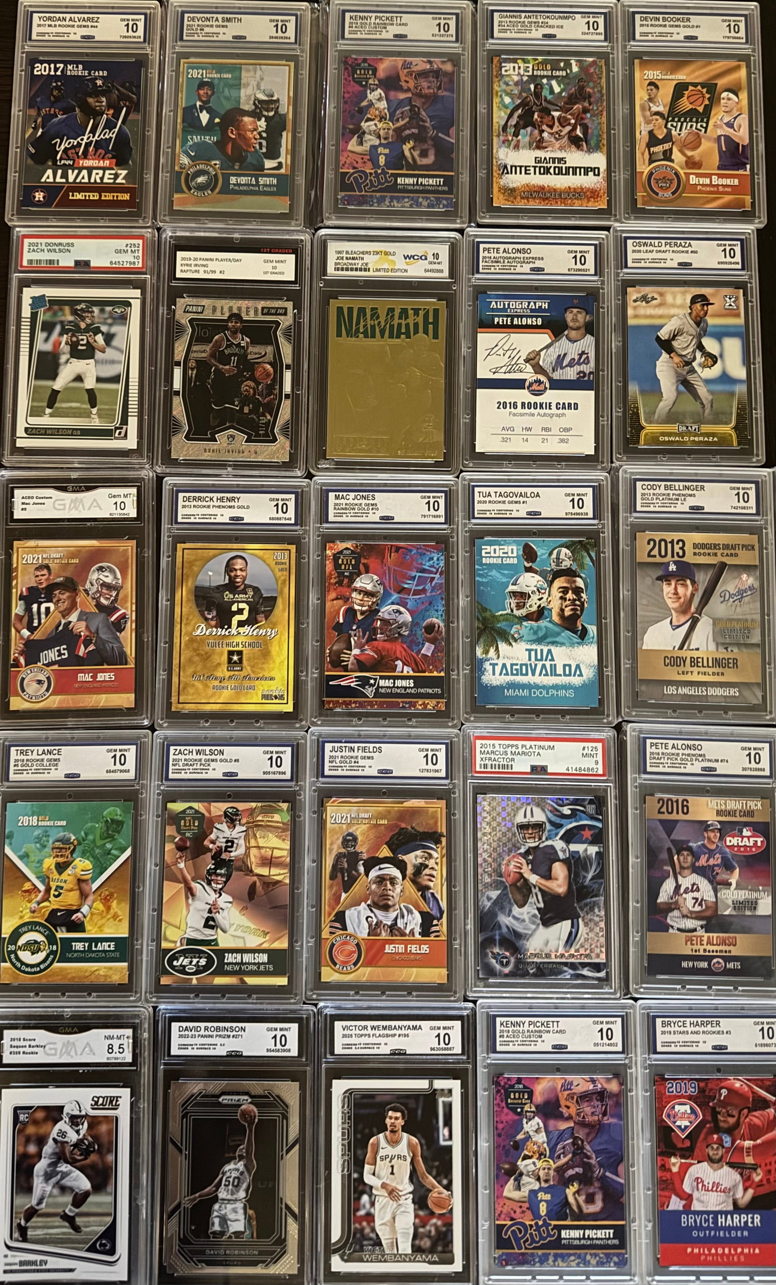Elite Multi-Sport Graded Card Showcase: Wembanyama, Namath & NFL Stars & More (1 of 1)