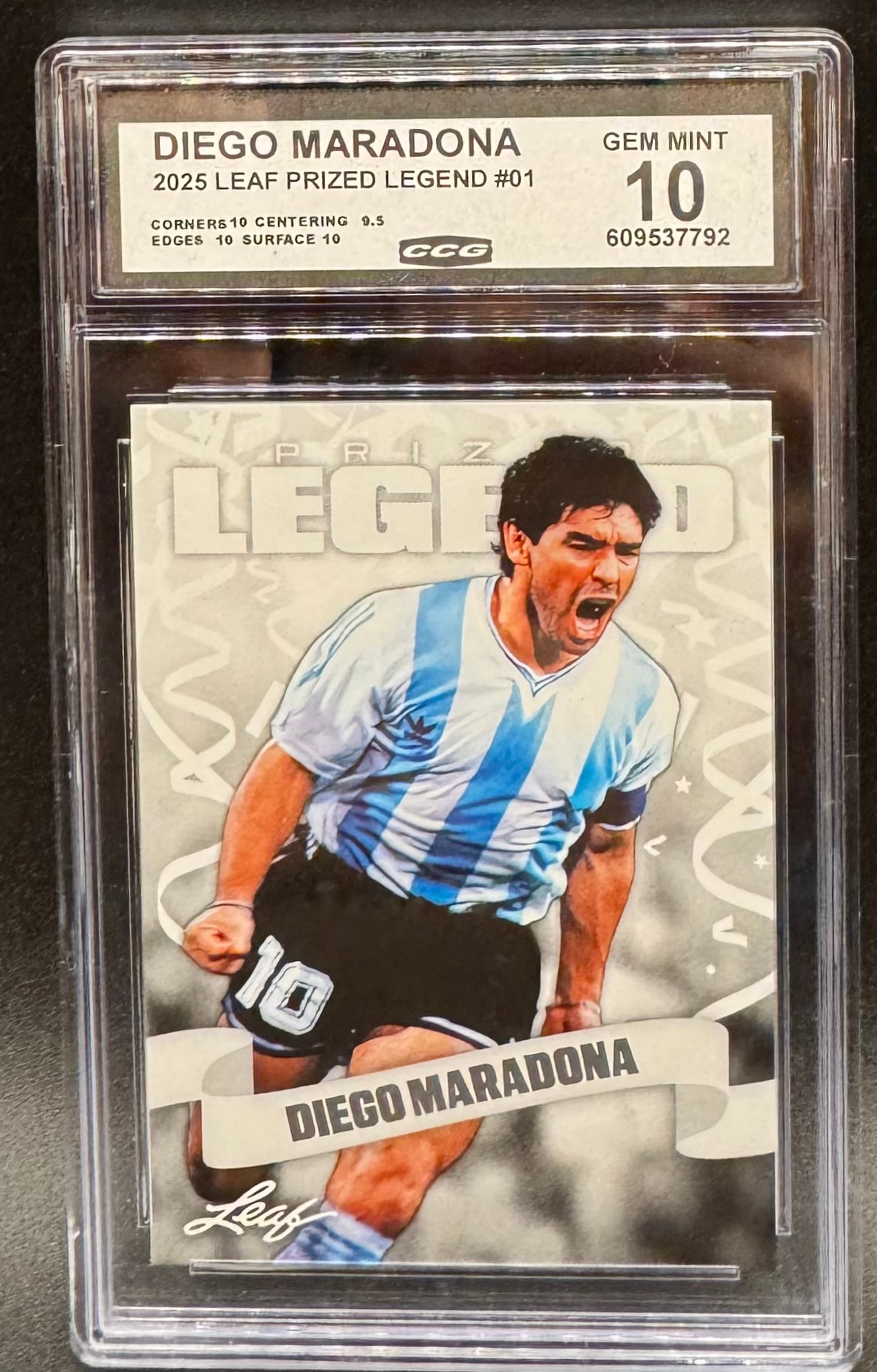 2025 Leaf Prized Legend Diego Maradona (1 of 2)