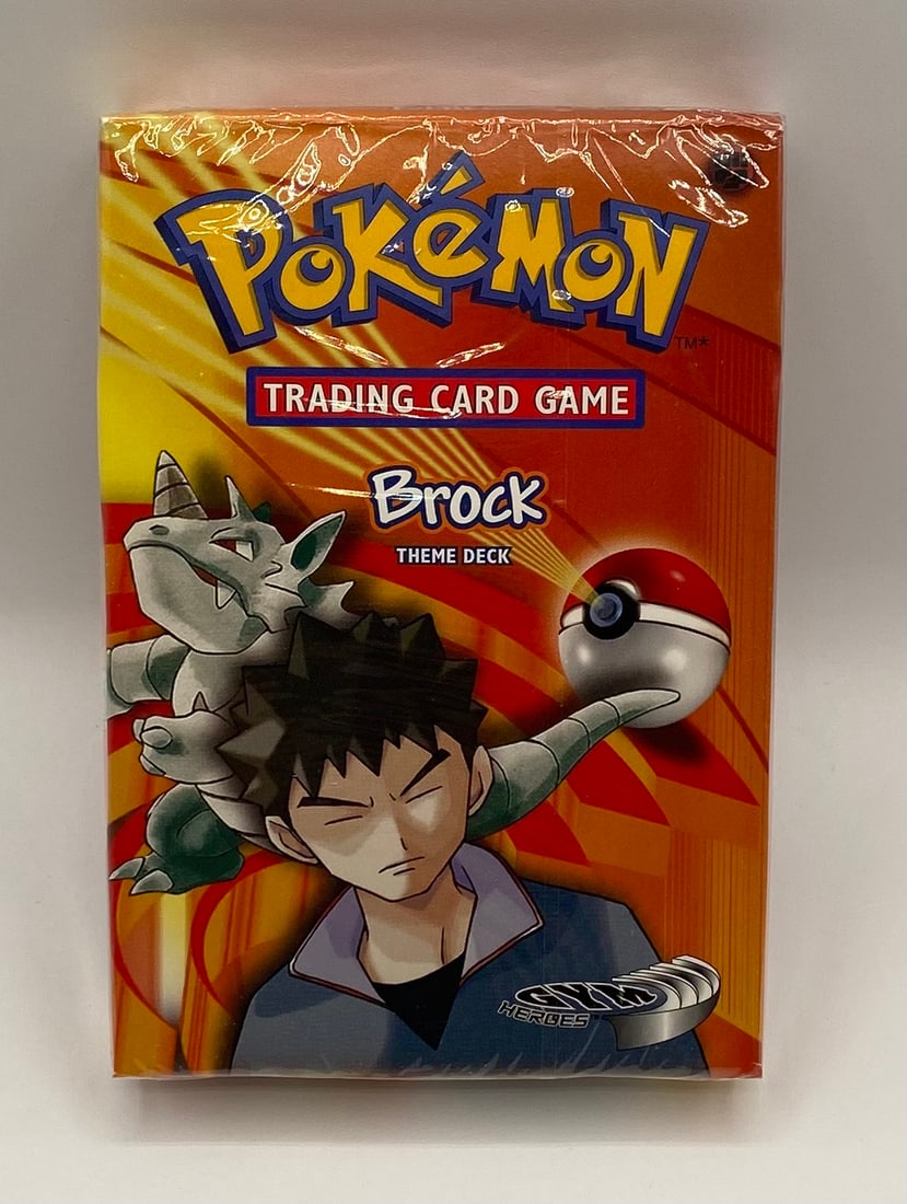 Sealed 2000 Pokemon Brock Theme Deck: Sealed 2000 Pokémon Brock Theme Deck Box