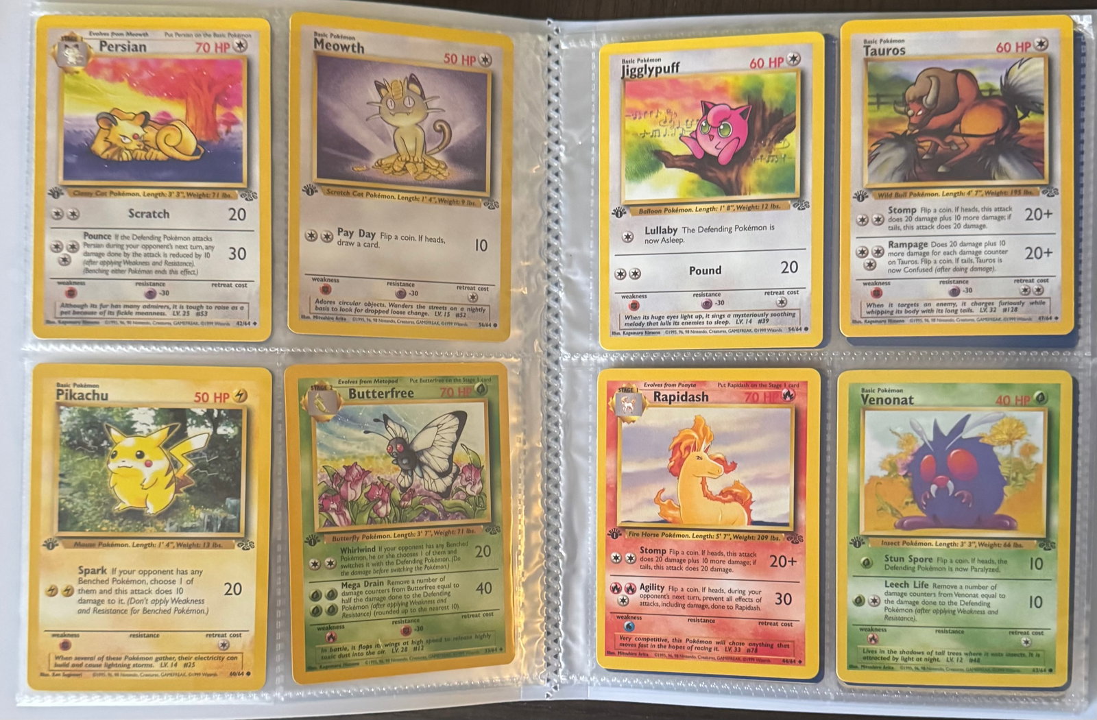 1999 Pokemon 1st Edition Jungle Set Binder (1 of 4)