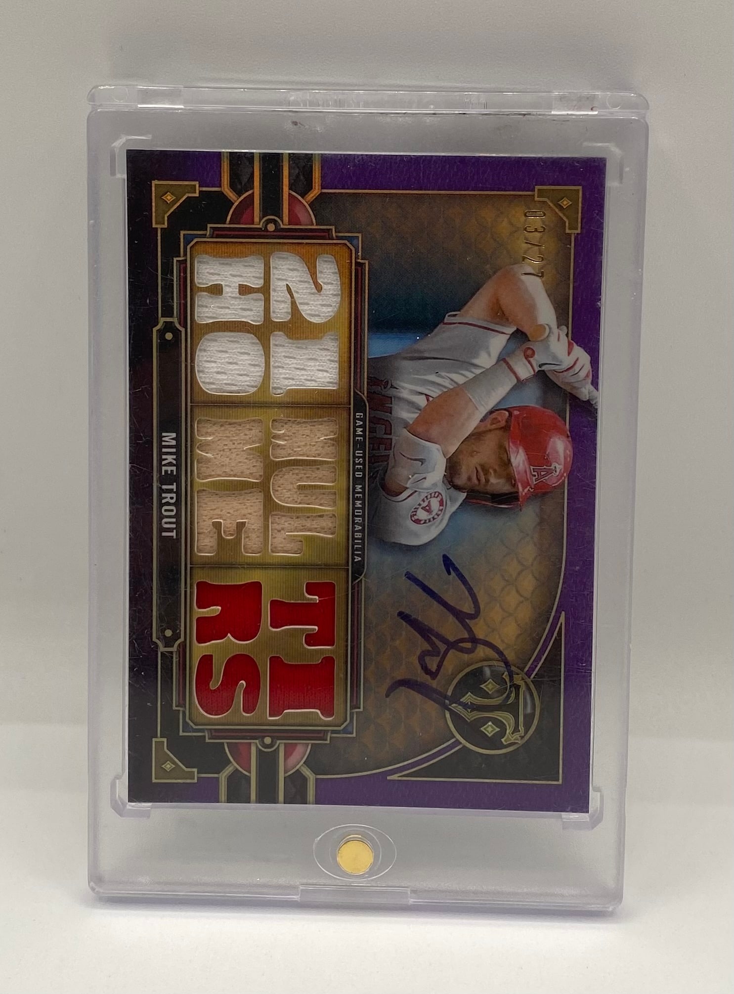 2022 Topps Inception Mike Trout Game-Used Patch Autograph /27 (1 of 2)
