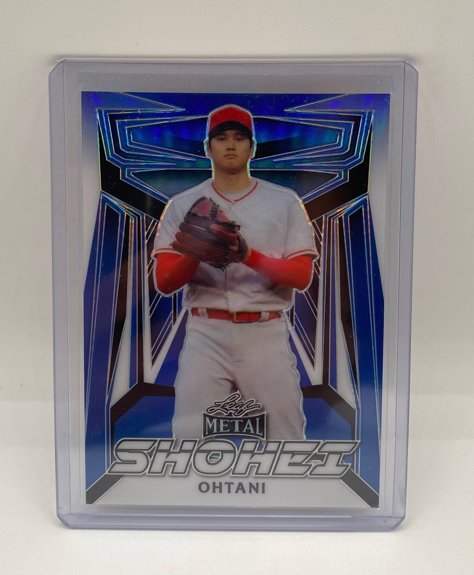 Shohei Ohtani Blue Parallel Numbered /20: 2023 Leaf Metal Shohei Ohtani Blue Parallel #SO-2 (12/20)