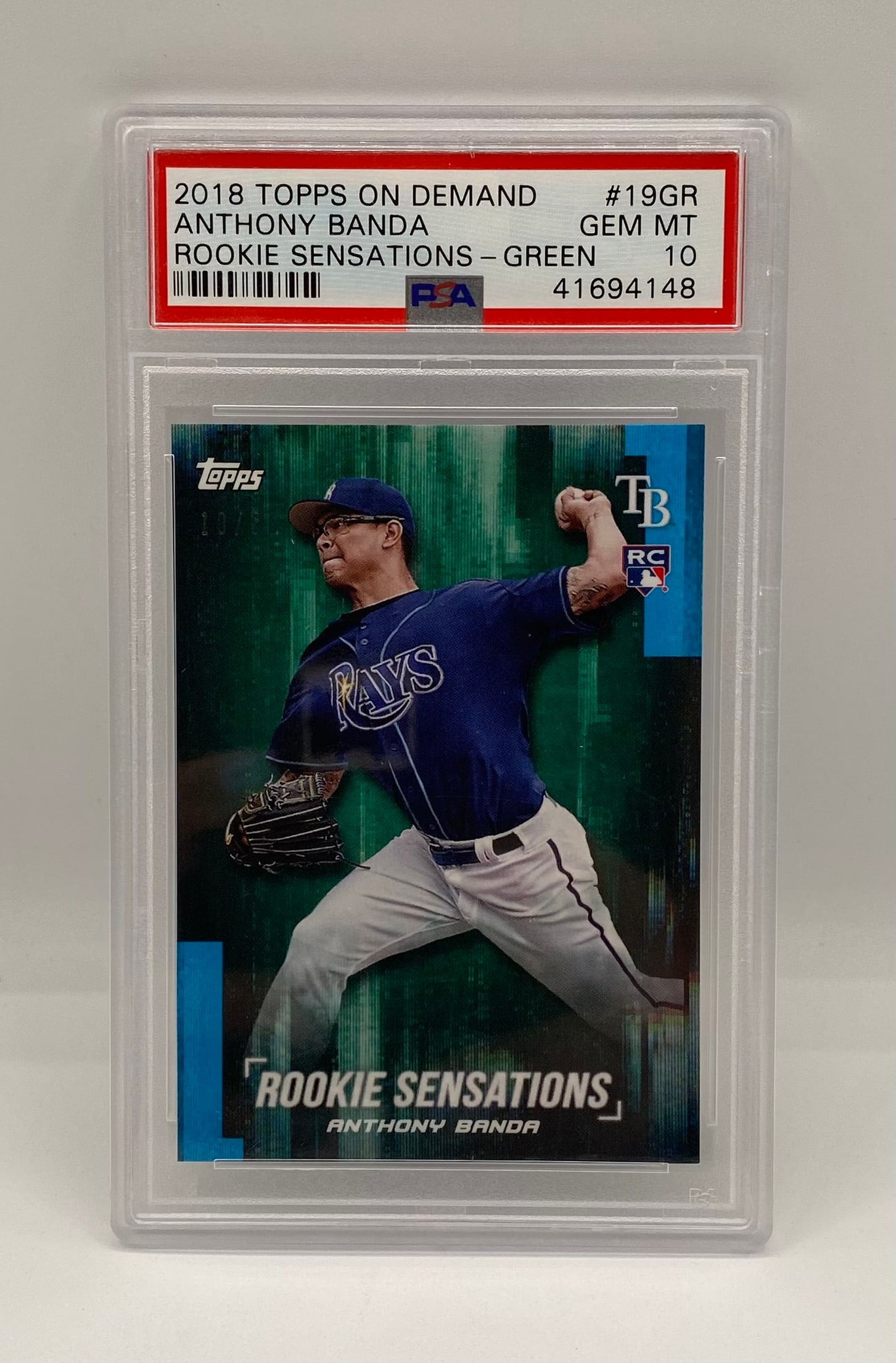 Anthony Banda Rookie Sensations Green /50 PSA 10: 2018 Topps On Demand #19GR Anthony Banda Rookie Sensations Green /50 PSA 10