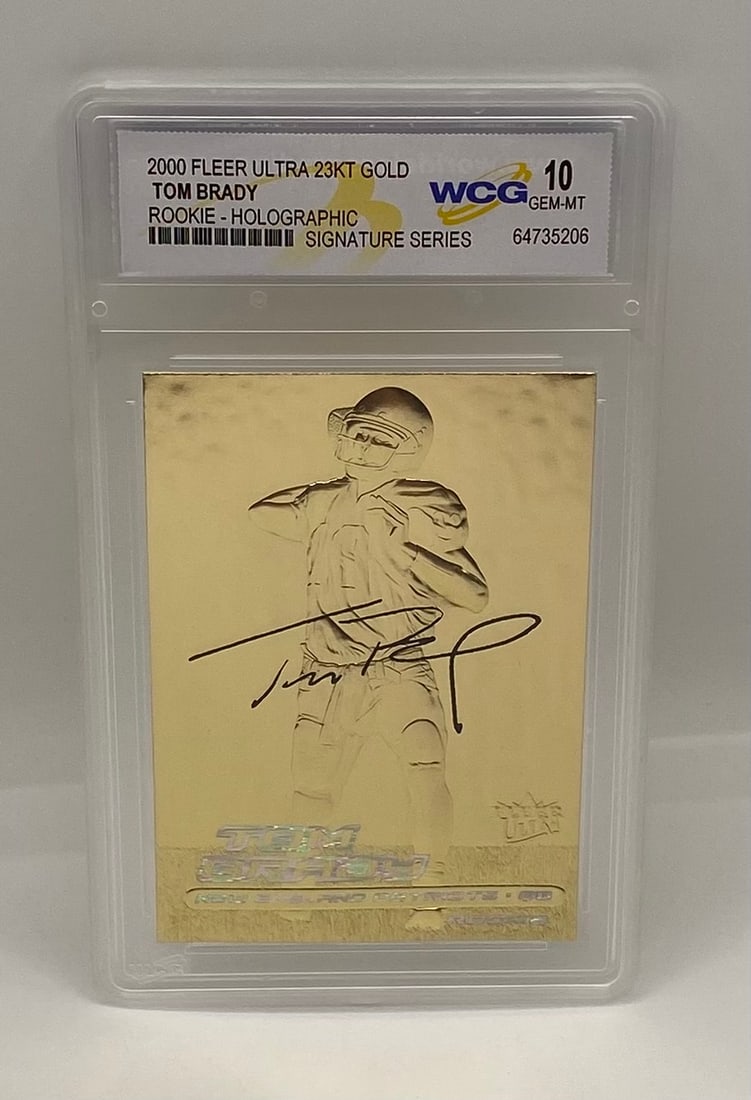 2000 Fleer Tom Brady Rookie Holographic Signature Series (1 of 2)
