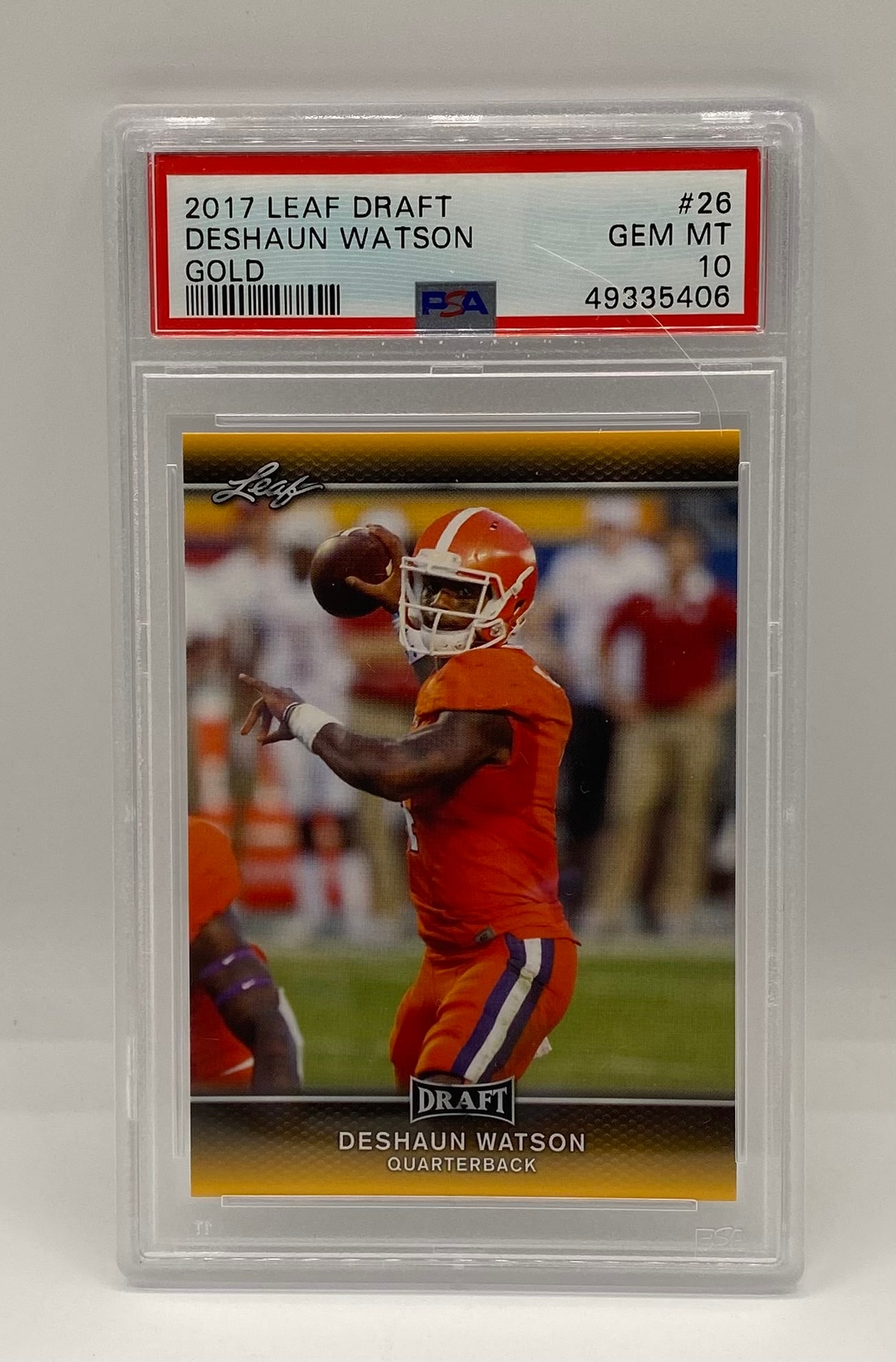 Deshaun Watson Gold Parallel PSA 10 (1 of 2)