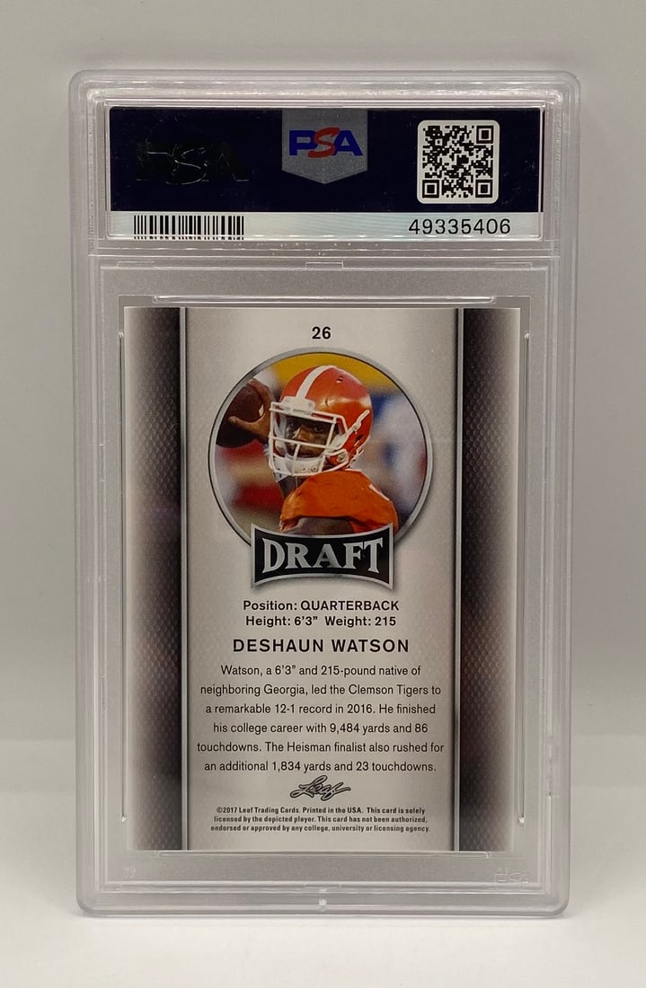 Deshaun Watson Gold Parallel PSA 10 - 2