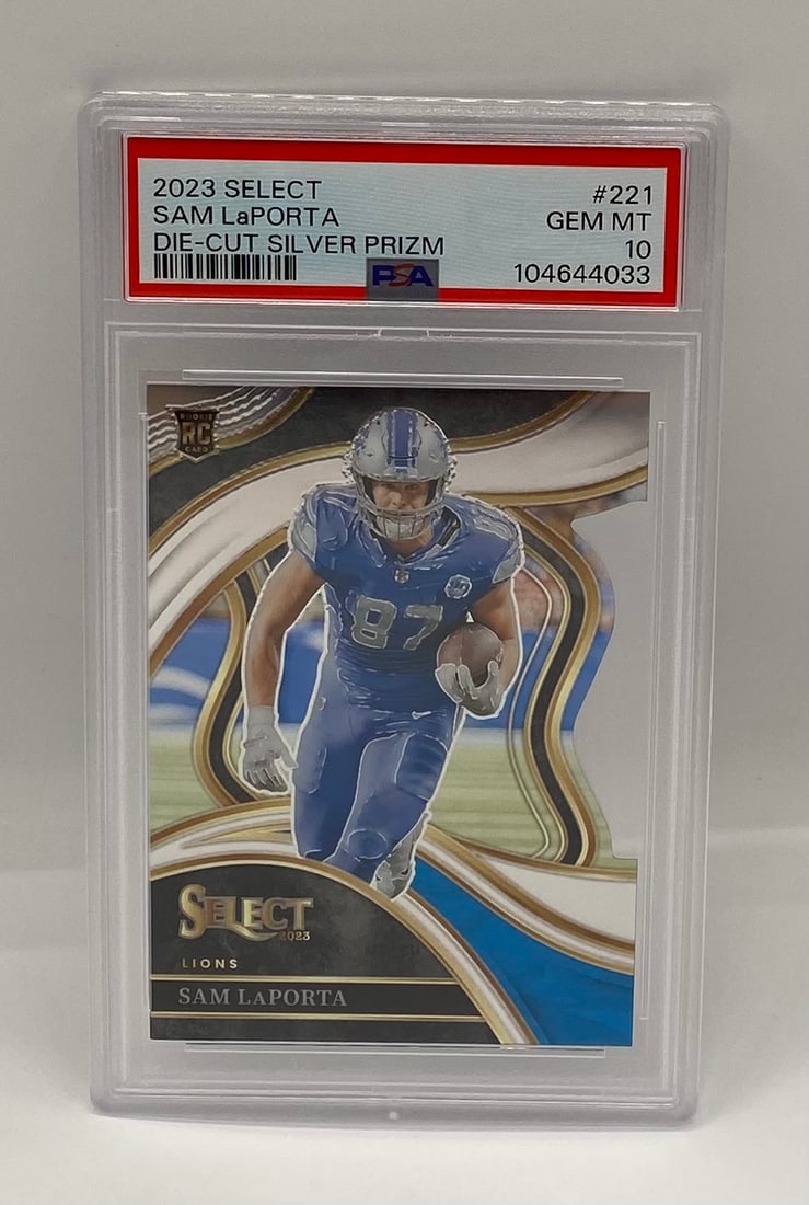 Sam LaPorta Die-Cut Silver Prizm Rookie Card (1 of 2)