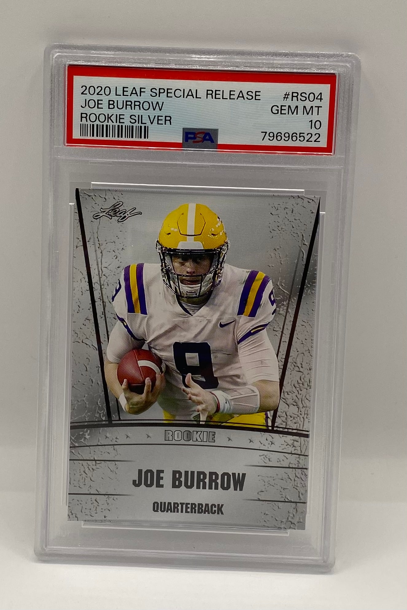 2020 Leaf Special Release Joe Burrow Rookie Silver PSA 10 (1 of 2)