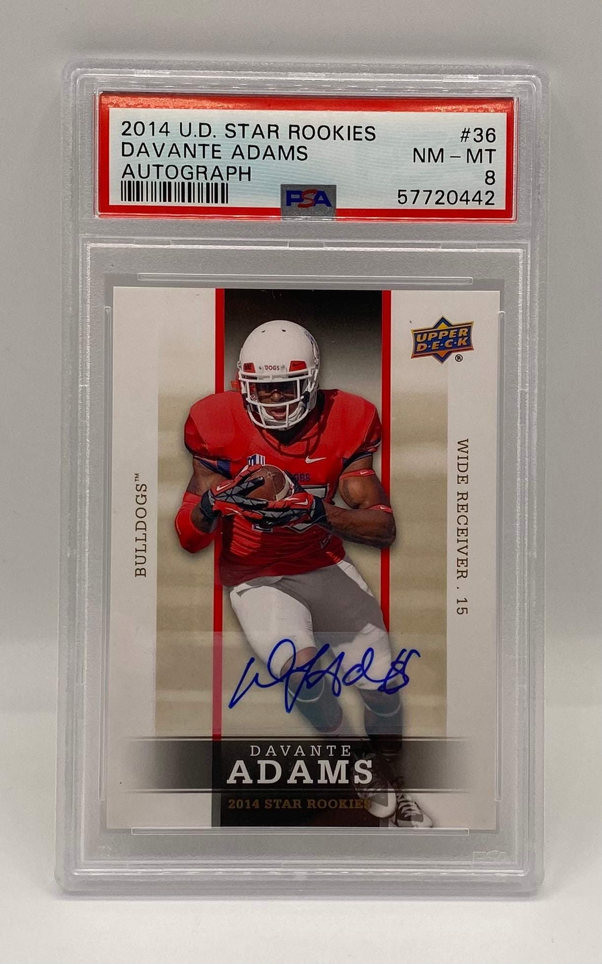 2014 Upper Deck Star Rookies Davante Adams Signed Auto Card (1 of 2)