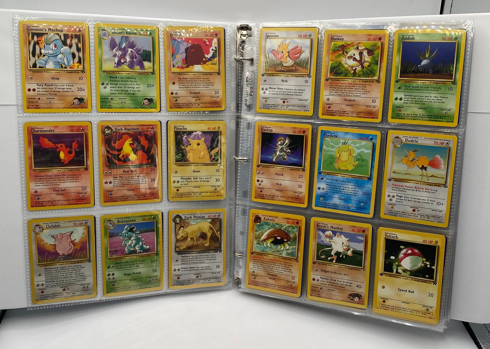 1999 1st Edition Pokemon & More Dark Rapidash,Pikachu Dark Persian Cards Binder (1 of 5)
