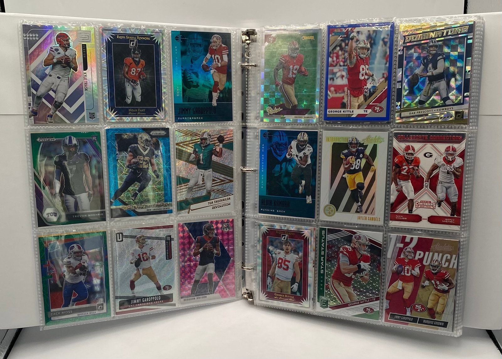 Football Trading Card Binder Rookies, Inserts, Refractors & Star Players More (1 of 5)