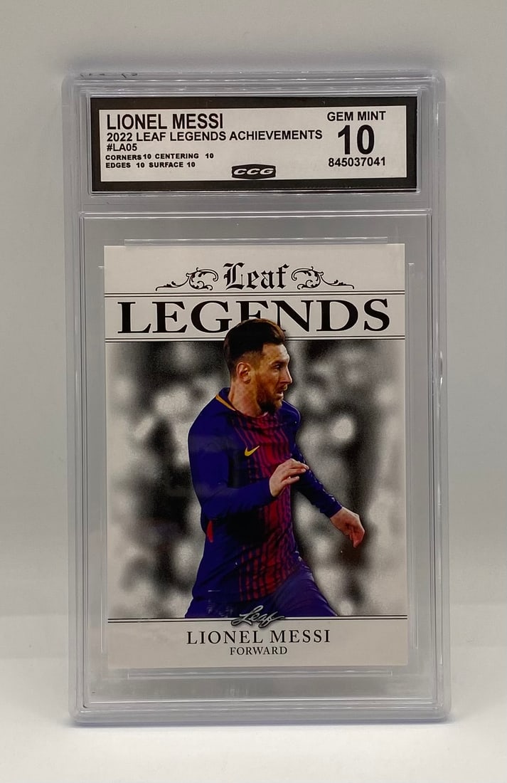 2022 Leaf Legends Achievements Lionel Messi Card (1 of 2)