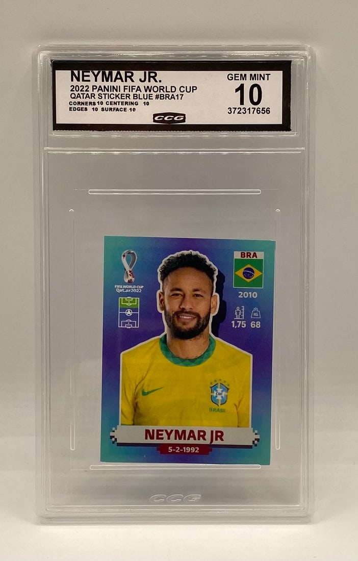 2022 Panini FIFA World Cup Qatar Sticker Blue Neymar Jr (1 of 2)