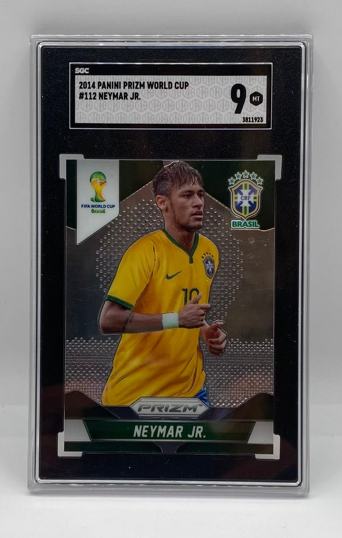 2014 Panini Prizm World Cup Neymar Jr. Card: 2014 Panini Prizm World Cup Neymar Jr. #112 - SGC 9 Mint