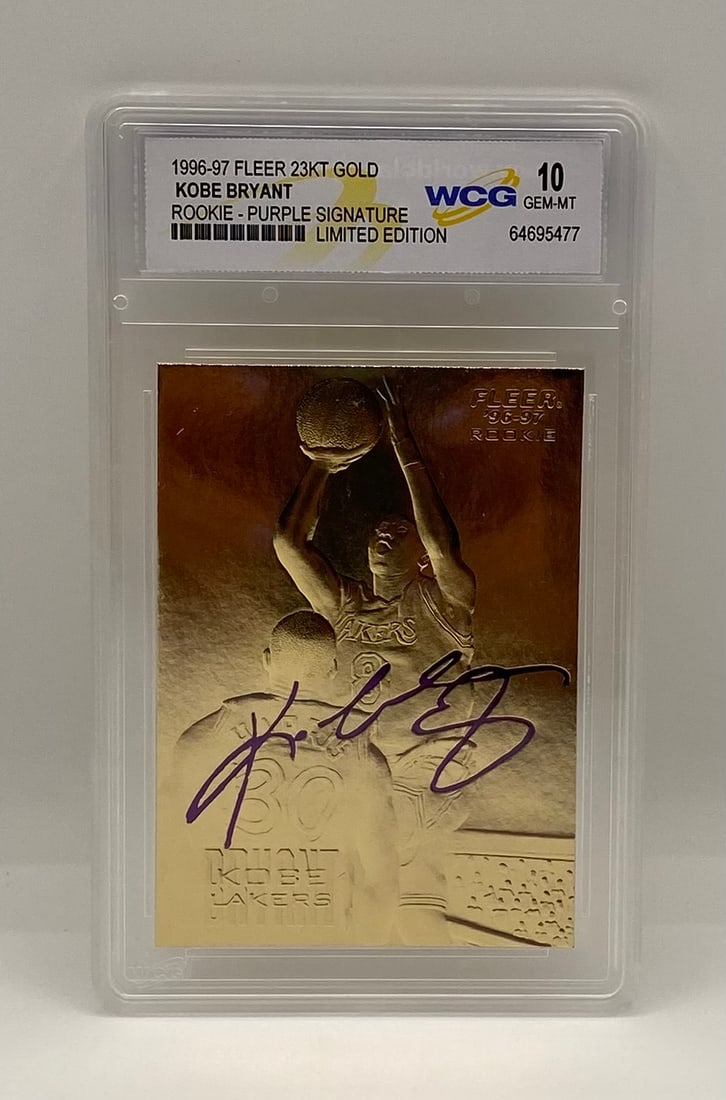 1996 Fleer Kobe Bryant Rookie Purple Signature (1 of 2)