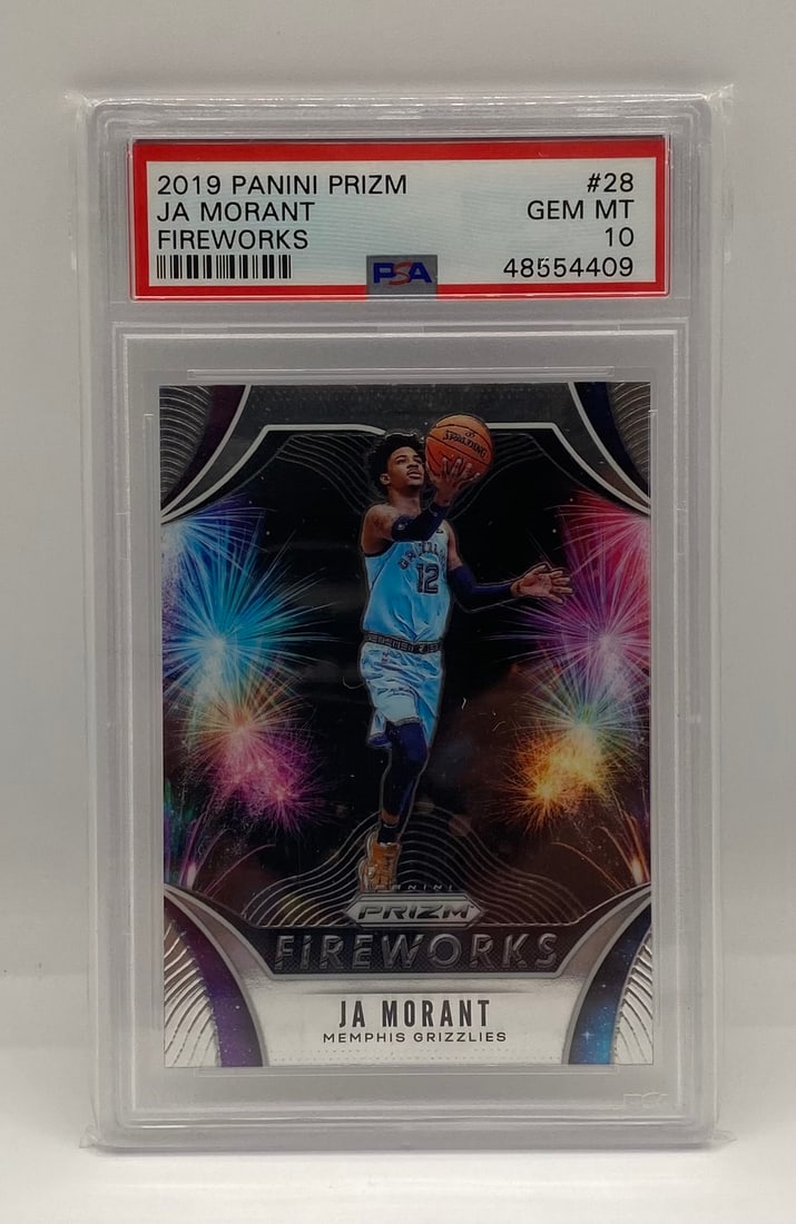 Ja Morant Rookie Fireworks PSA 10: 2019 Panini Prizm Ja Morant Fireworks #28 PSA 10 Gem-MT - Memphis Grizzlies