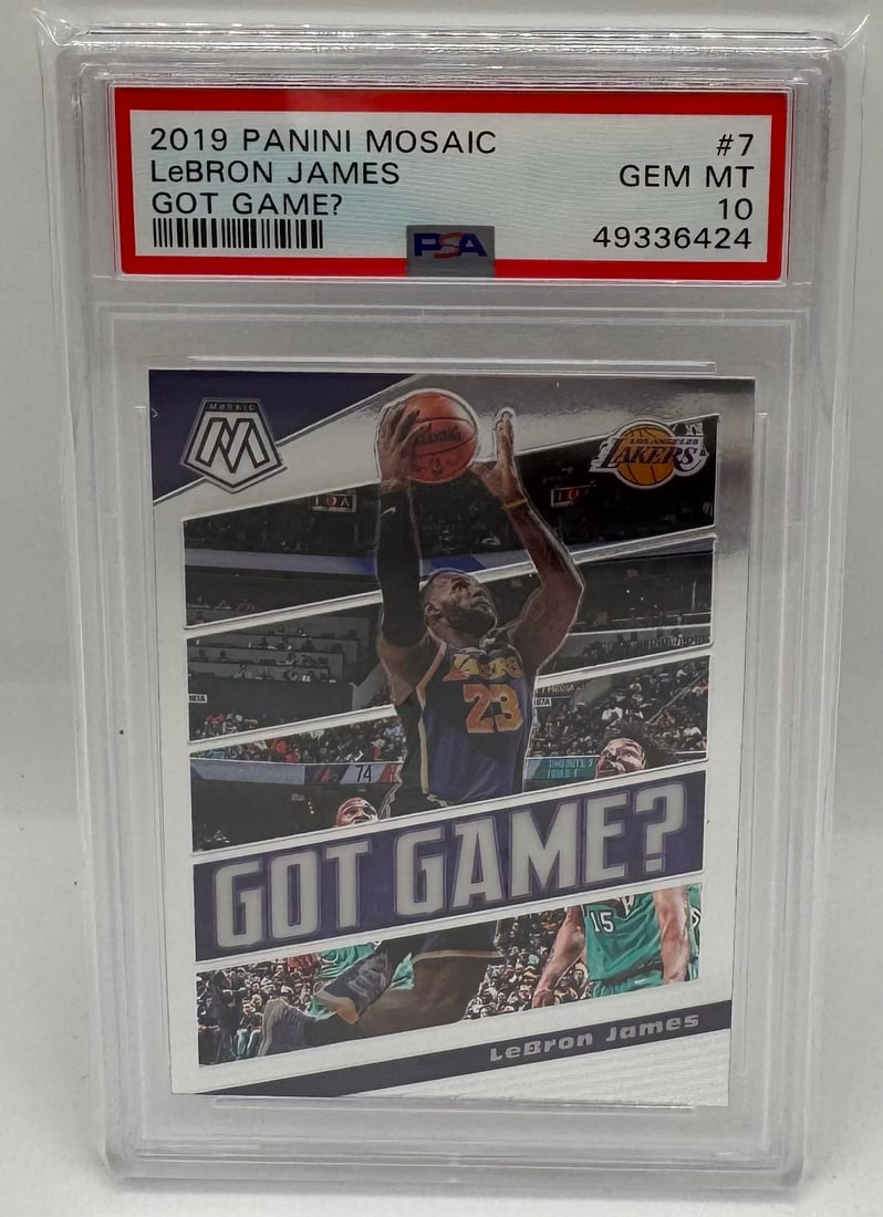 LeBron James Got Game PSA 10: 2019 Panini Mosaic LeBRON JAMES PSA 10 Got Game