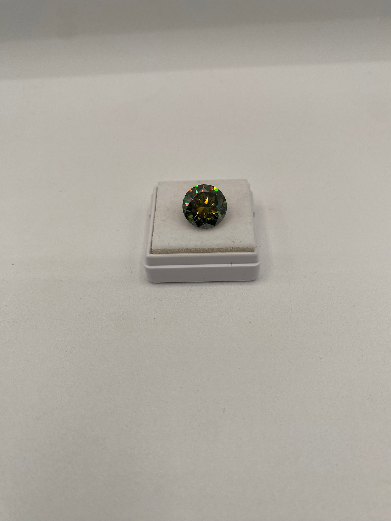 5 Carat Green VVS Moissanite Loose Stone (1 of 1)