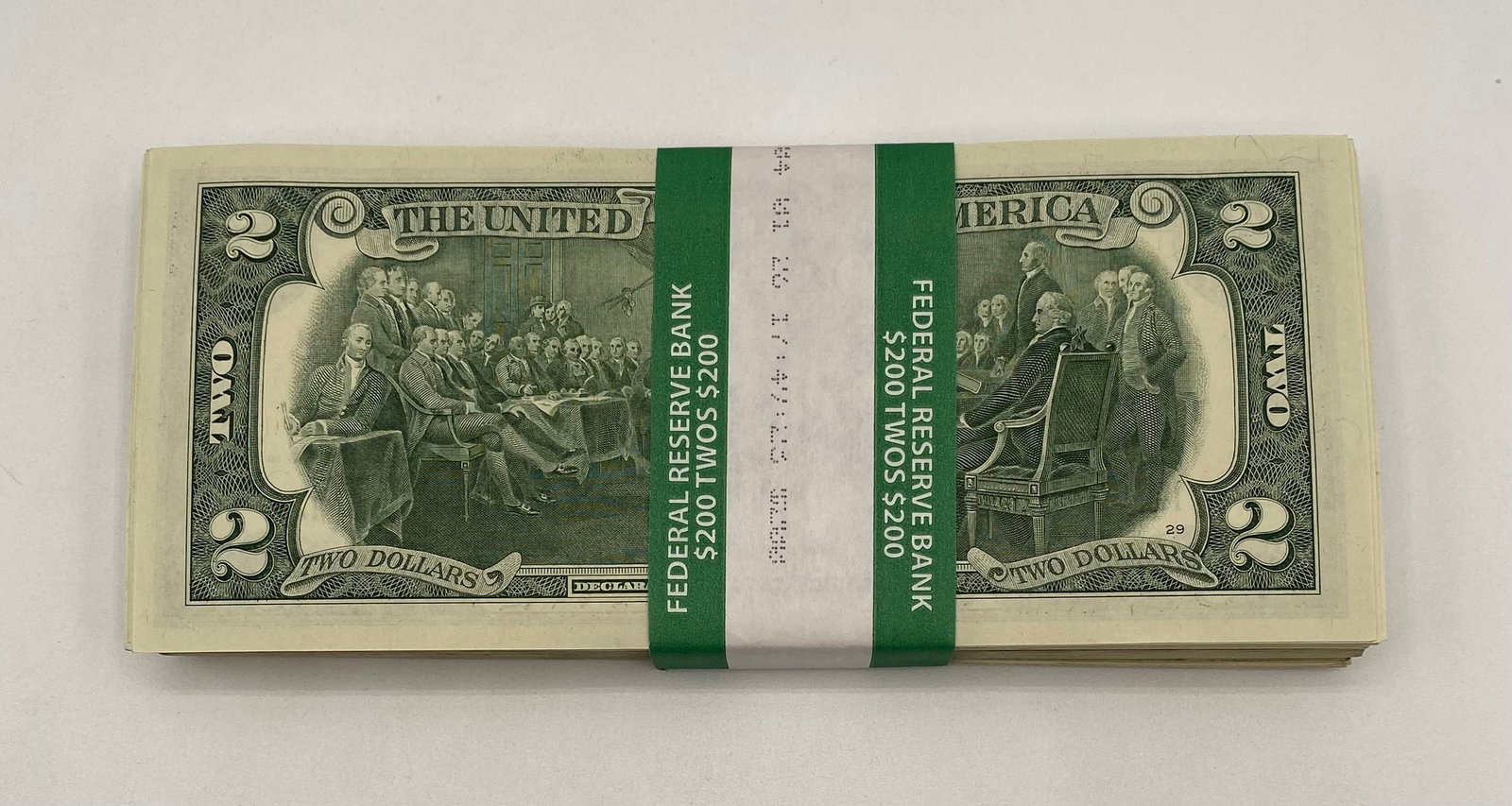 One Hundred Two Dollar Bill Bundle (1 of 1)