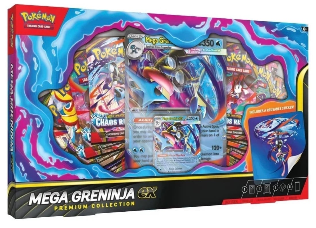 Pokémon TCG: Mega Greninja ex Premium Collection Box - Factory Sealed (1 of 1)