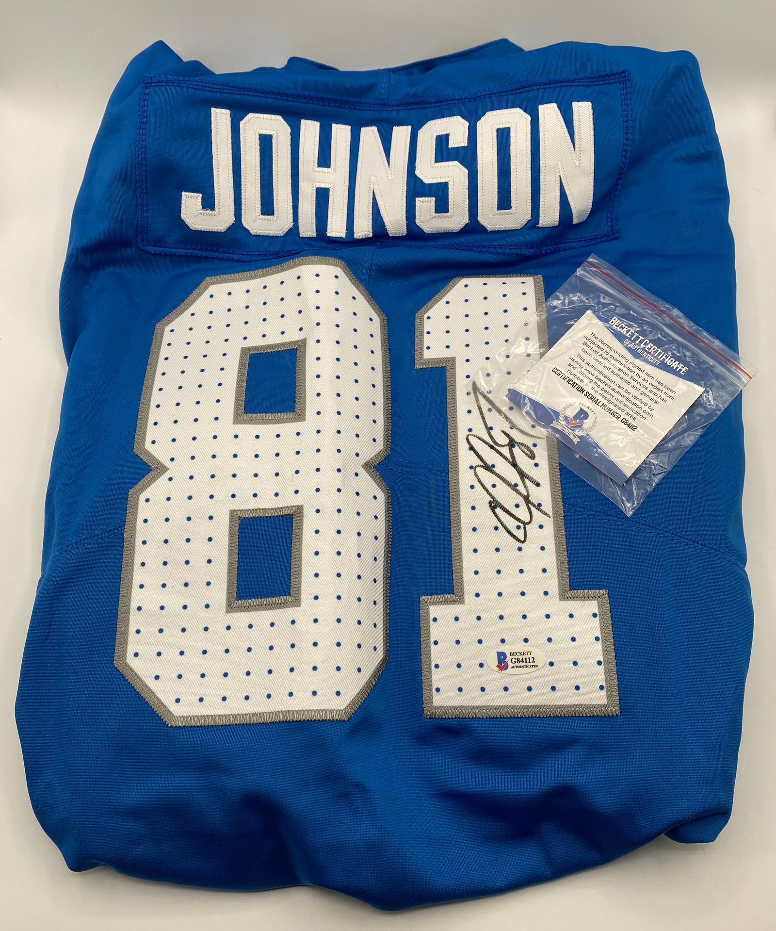 Calvin Johnson Signed Jersey (Beckett COA) (1 of 2)