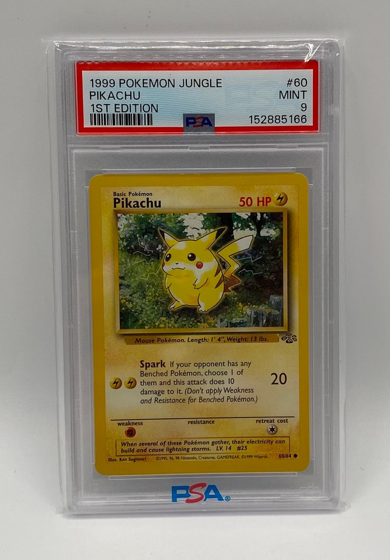 1999 Pokemon Jungle Pikachu 1st PSA Error Card PSA 9 (1 of 1)