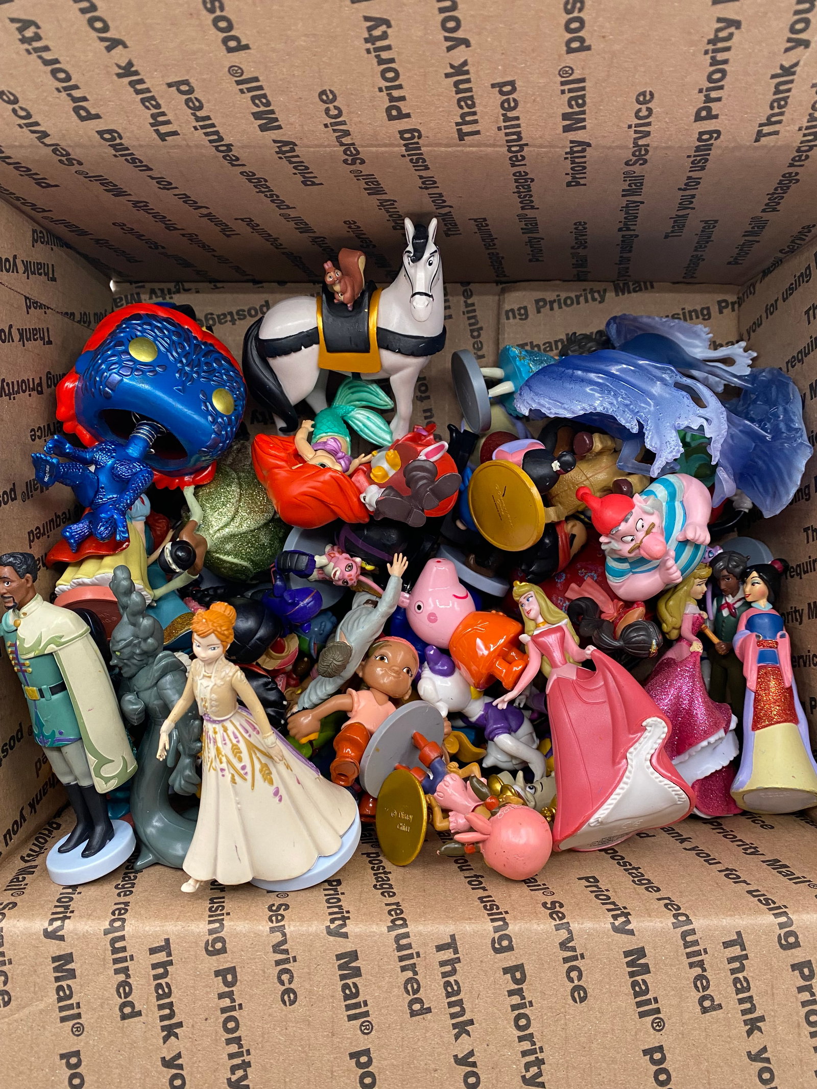 Large Disney & Pop Culture Figurine Mega Lot - 40+ Pieces, Princesses, Marvel, Funko - 2
