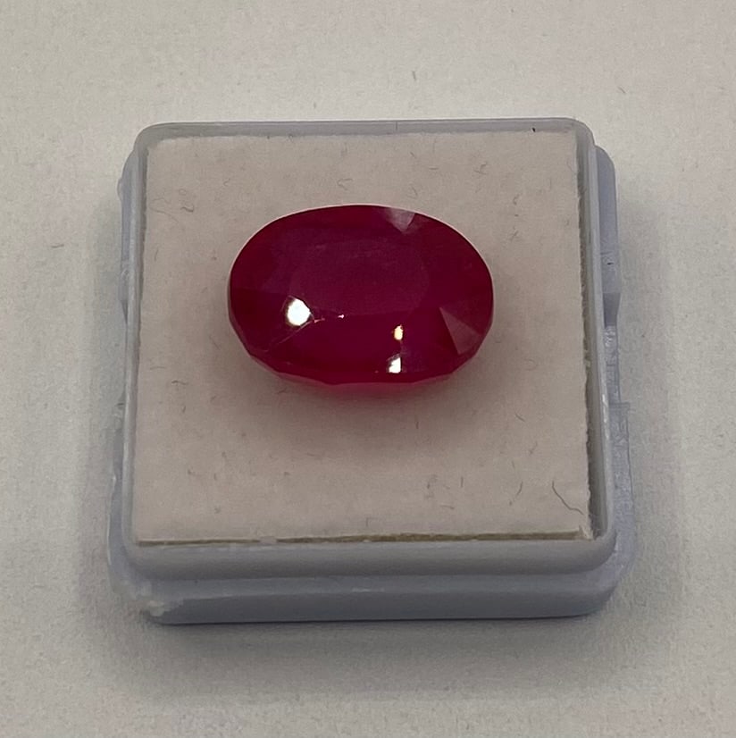 13.78 Cts Certified Natural Ruby Loose Gemstone (1 of 1)