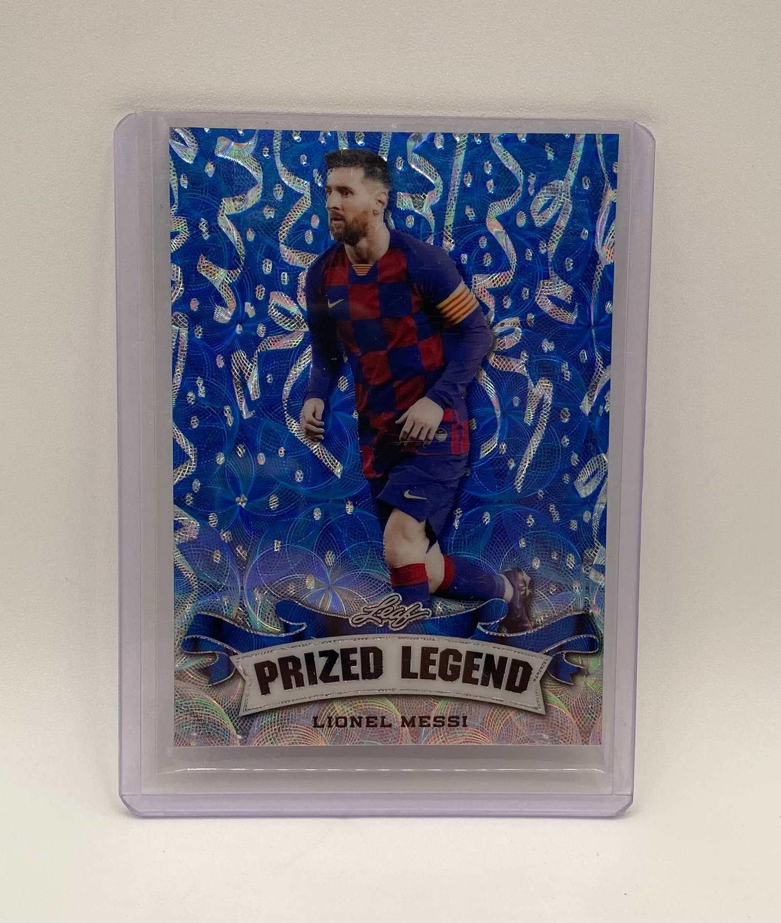 Lionel Messi Blue Swirl Holo /20 (1 of 2)