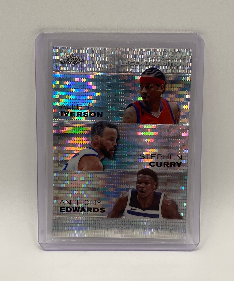 Allen Iverson, Stephen Curry, and Anthony Edwards Holo /25 (1 of 2)