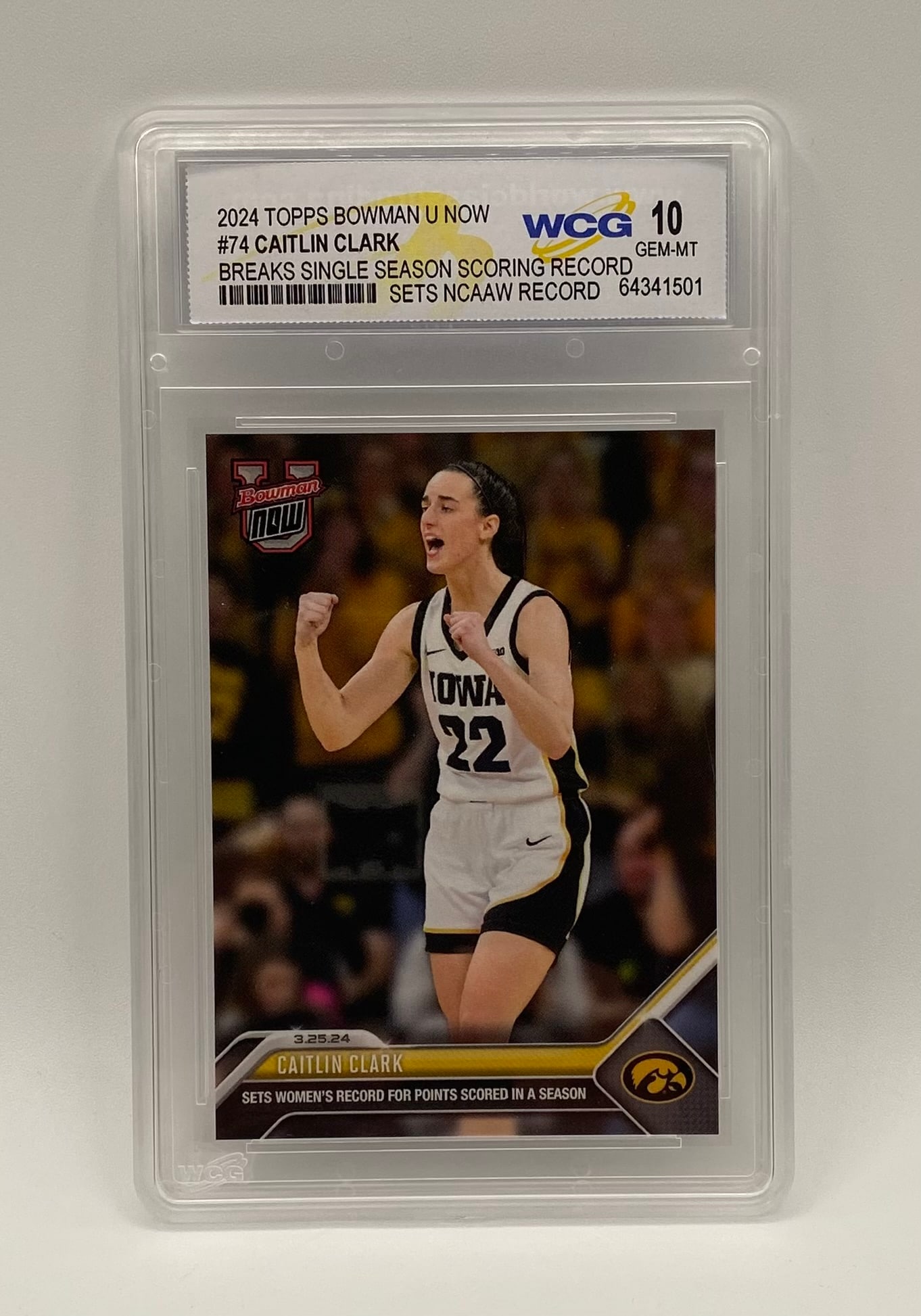 Caitlin Clark NCAA Record WCG 10 (1 of 2)