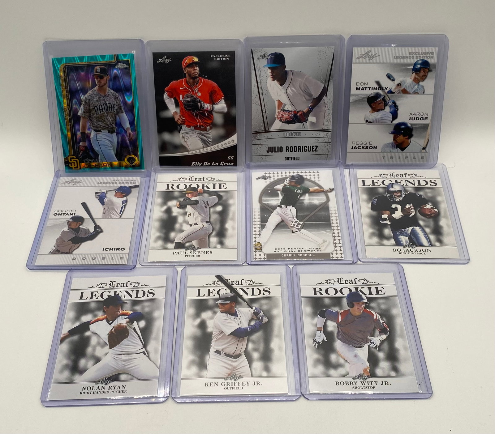 11-Card Modern Baseball & Football Star Lot ft. Shohei Ohtani, Elly De La Cruz, Julio Rodriguez (1 of 2)