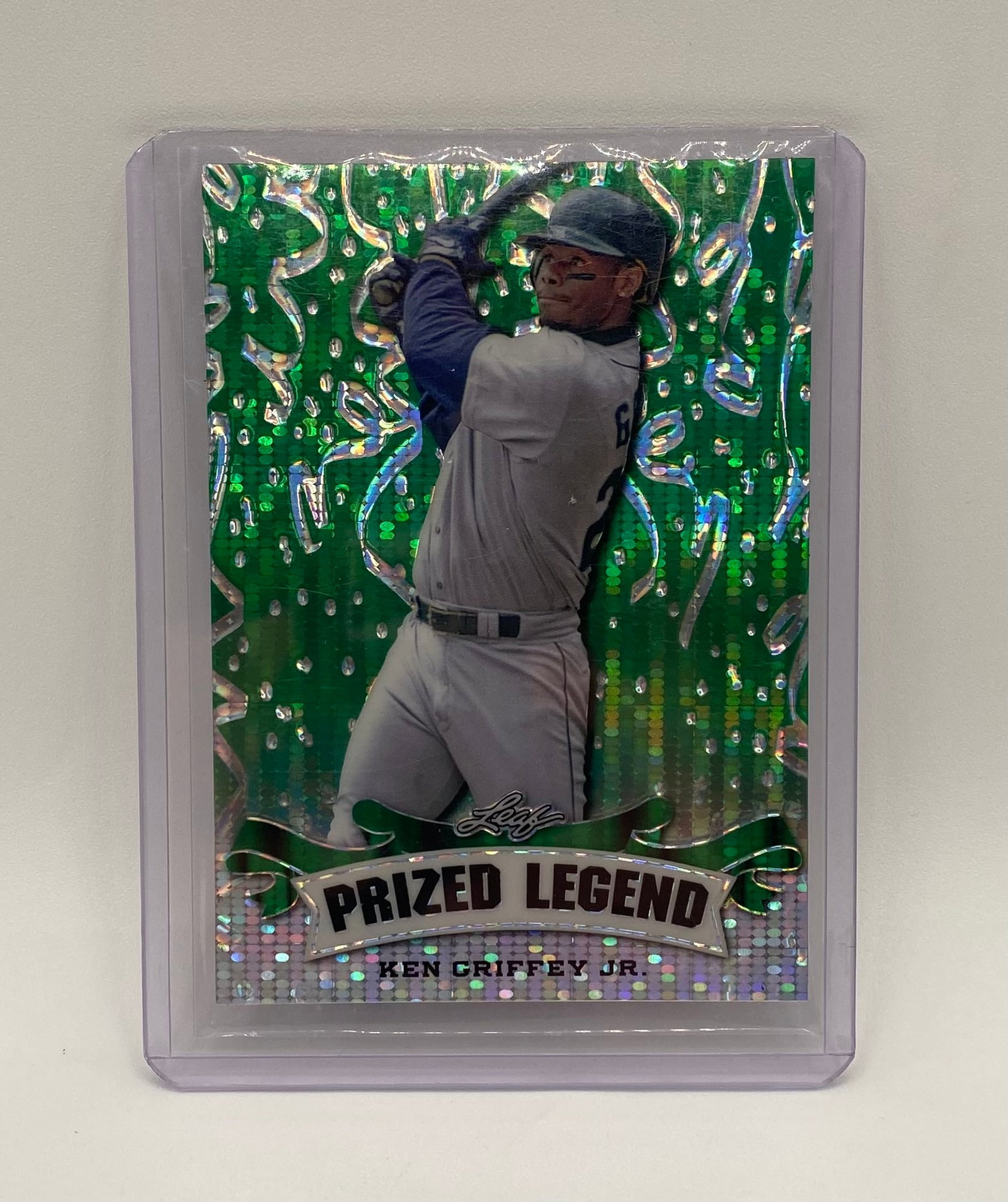 Ken Griffey Jr. Green Confetti Holo /5 (1 of 2)