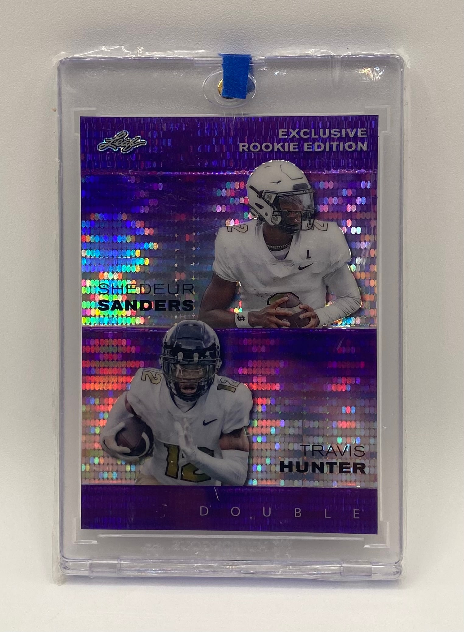 Shedeur Sanders & Travis Hunter Purple Holo /15 (1 of 2)