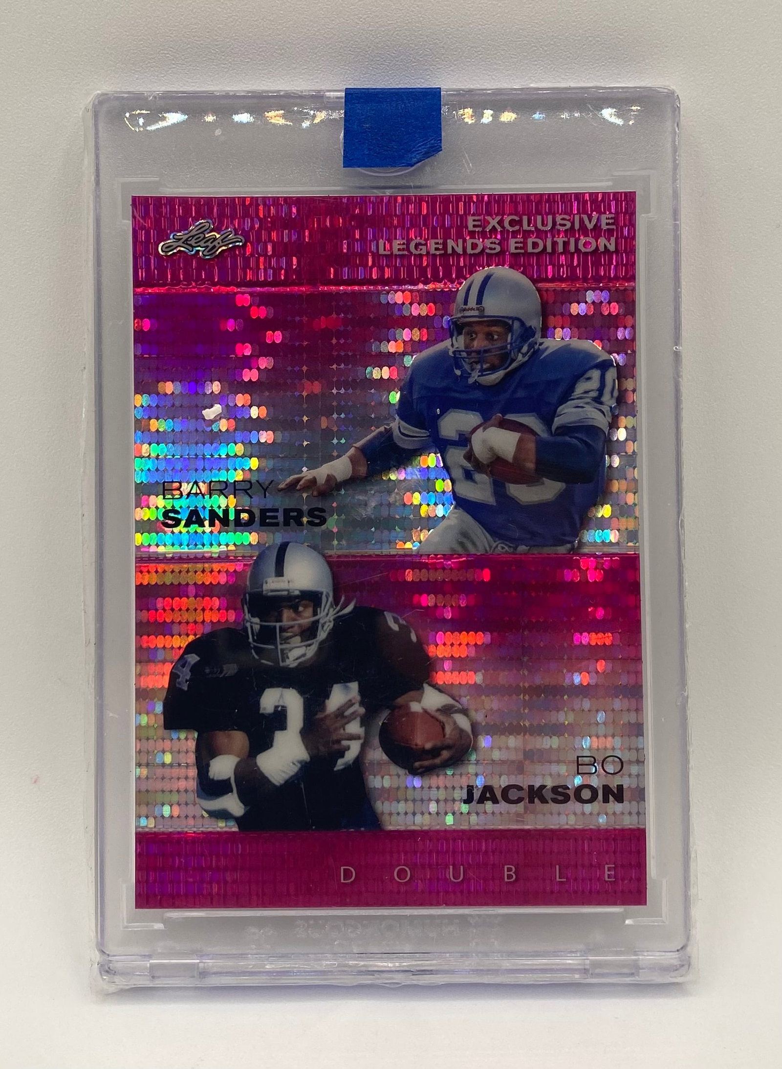 Bo Barry Sanders & Bo Jackson Pink Disco Holo /10 (1 of 2)