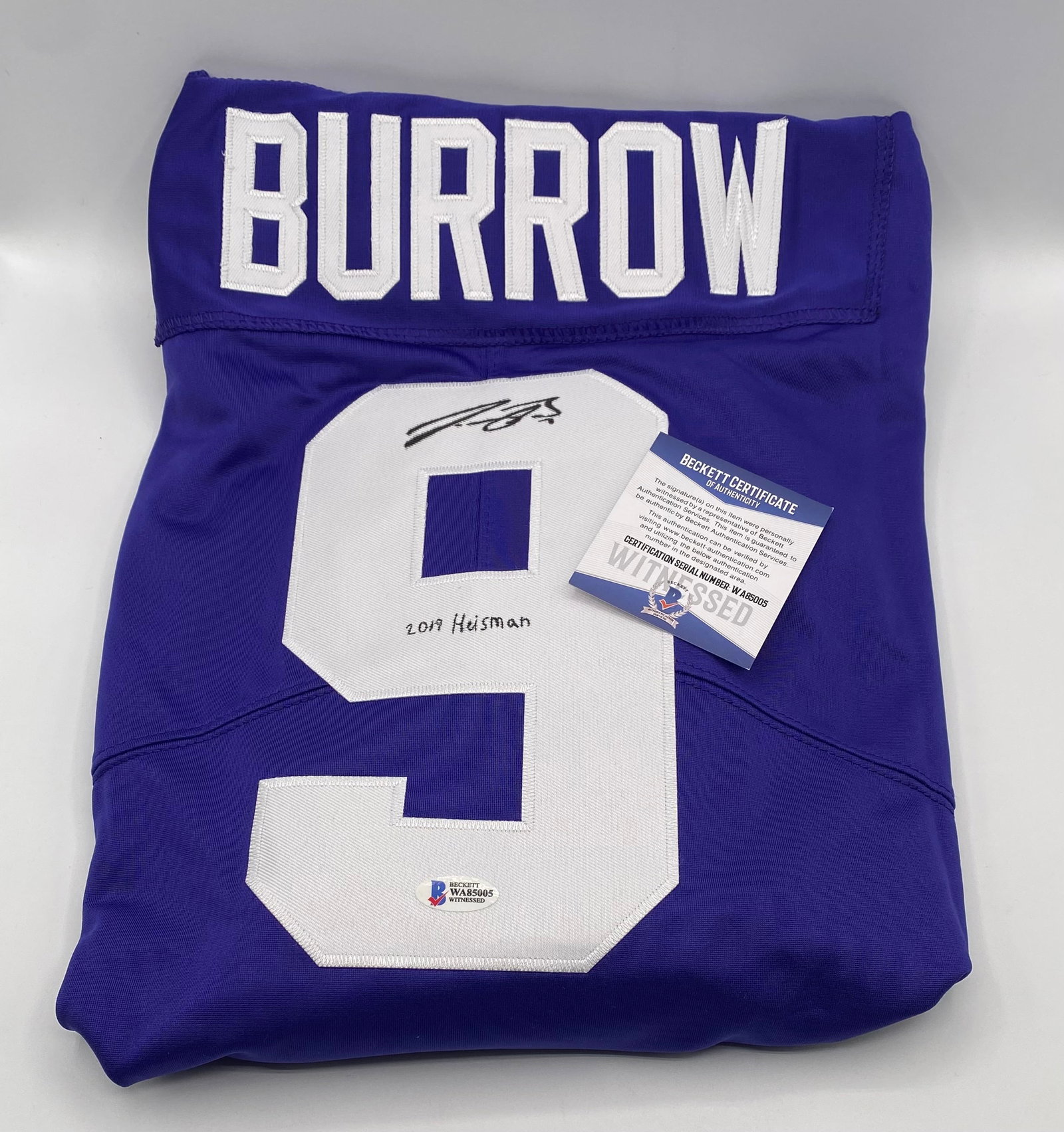 Joe Burrow Autographed Jersey - Beckett Witnessed COA (1 of 2)